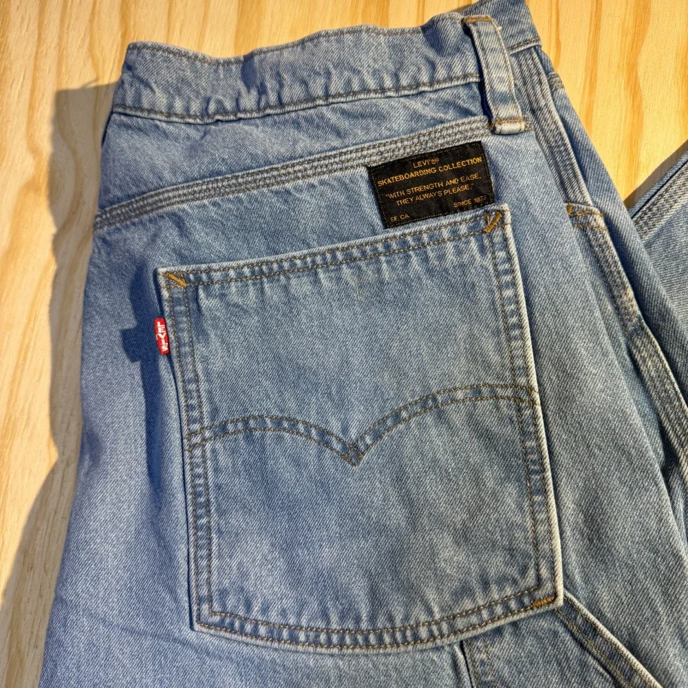 Levi's Men's Skateboarding Carpenter Jeans Light Wash Denim Pants Size 36x32
